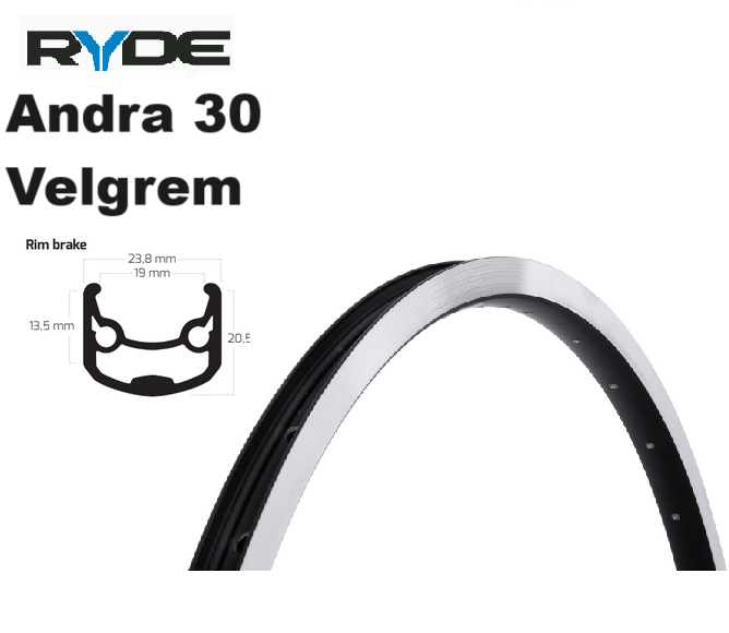 Ryde Andra 30 - Velgrem